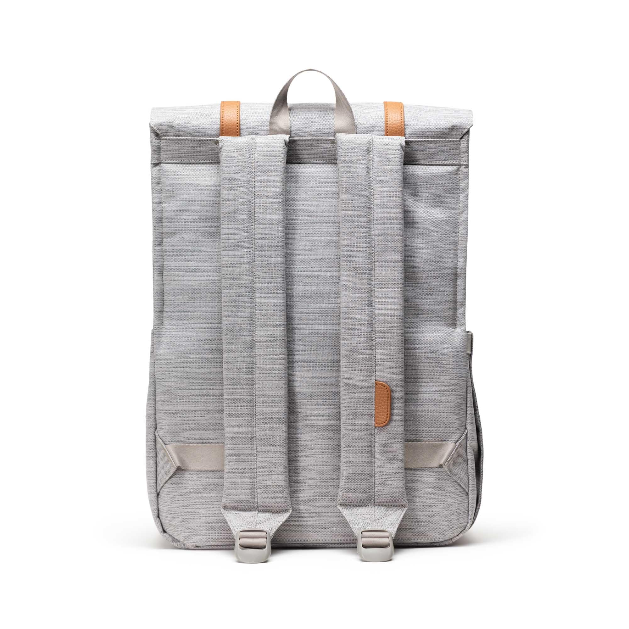 Herschel Survey Backpack - Light Grey Crosshatch Water-Resistant Laptop Backpack for College, Travel & Work | Durable School Bag with Padded Sleeve for 15