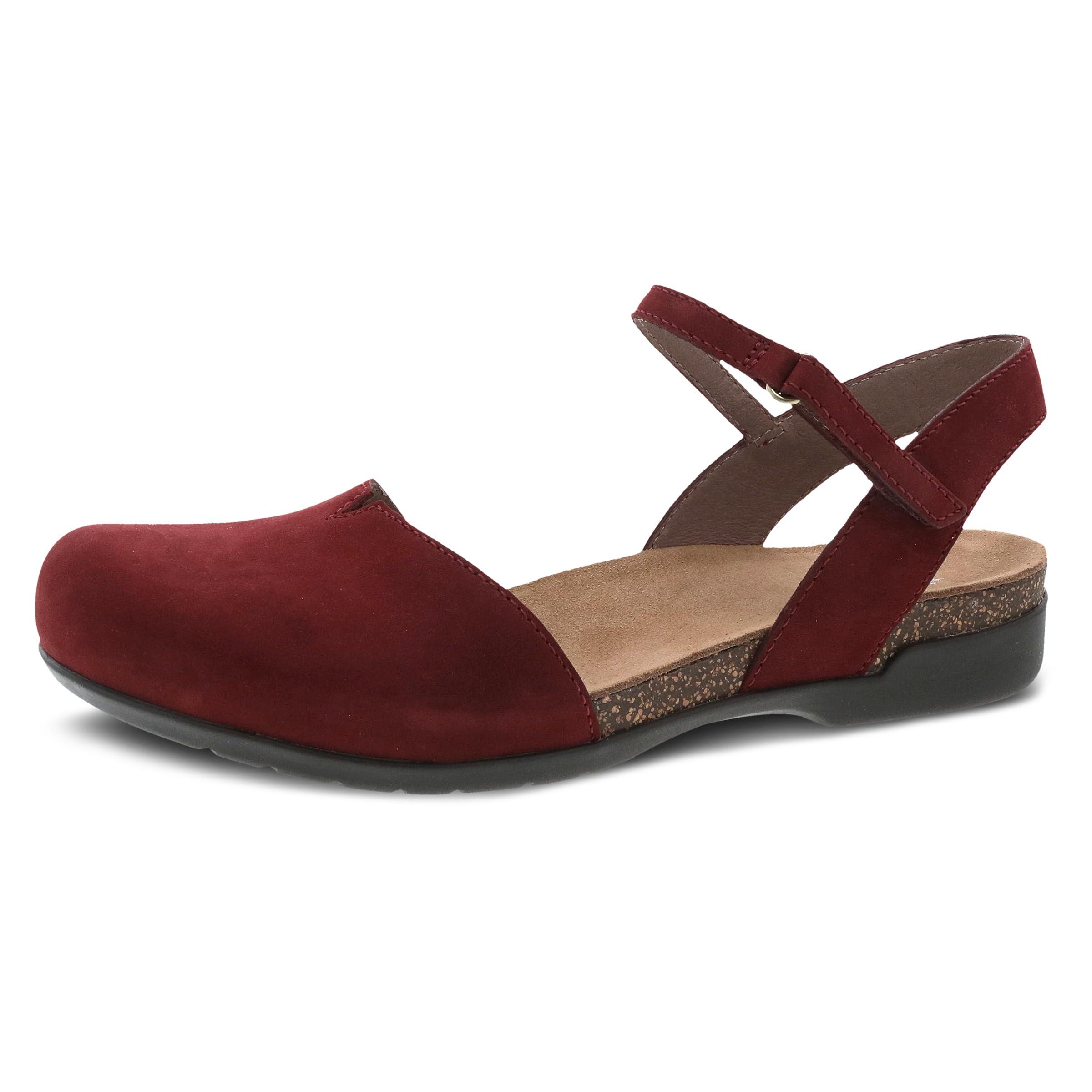Dansko Rowan Women's Sandals - Comfortable Memory Foam & Cork Footbed with Arch Support - Lightweight Durable Rubber Outsole - Casual to Dressy Shoes for Walking, Travel & Everyday Wear