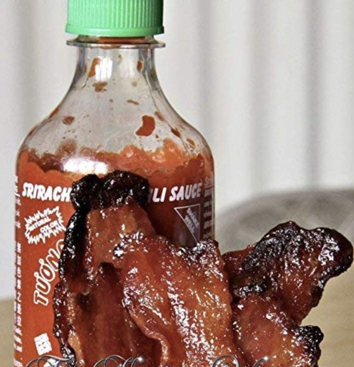 Sriracha Hot Sauce Bacon Jerky – Spicy Keto-Friendly Meat Snacks, MSG-Free, High Protein, 3-Pack (2 oz Each) – Perfect for Hiking, Camping & On-the-Go Snacking | Jurassic Jerky's Premium Sriracha-Flavored Bacon Jerky