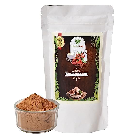 Organic Sandalwood Face Pack Powder - Santalum Album for Glowing Skin & Tan Removal | Chandan Powder for Face & Skin Care | 75g | Perfect for Daily Skincare & Spa Treatments