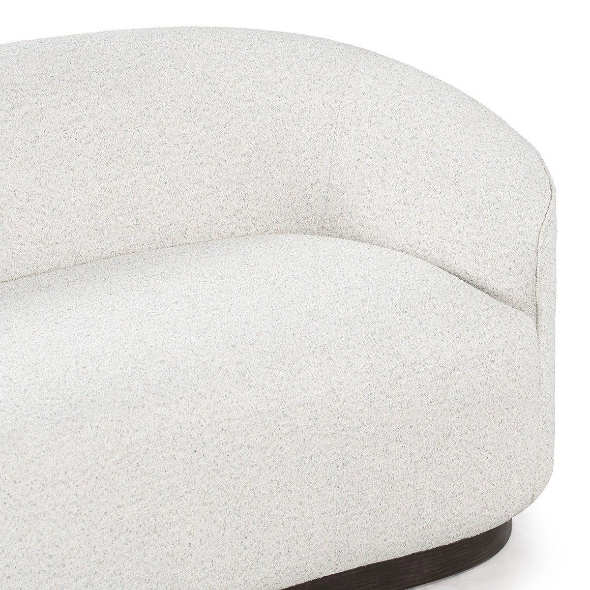 Beverly Sofa in Oatmeal - Modern Mid-Century Fabric Couch for Living Room, Lounge & Home Decor