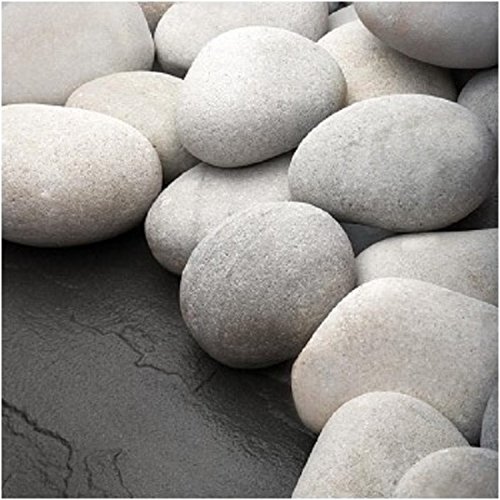 20lbs Off White/Light Gray Heat Resistant Natural Fire Stones for Fireplace & Fire Pits - Perfect for Outdoor Camping, Backyard Decor, and Patio Heating