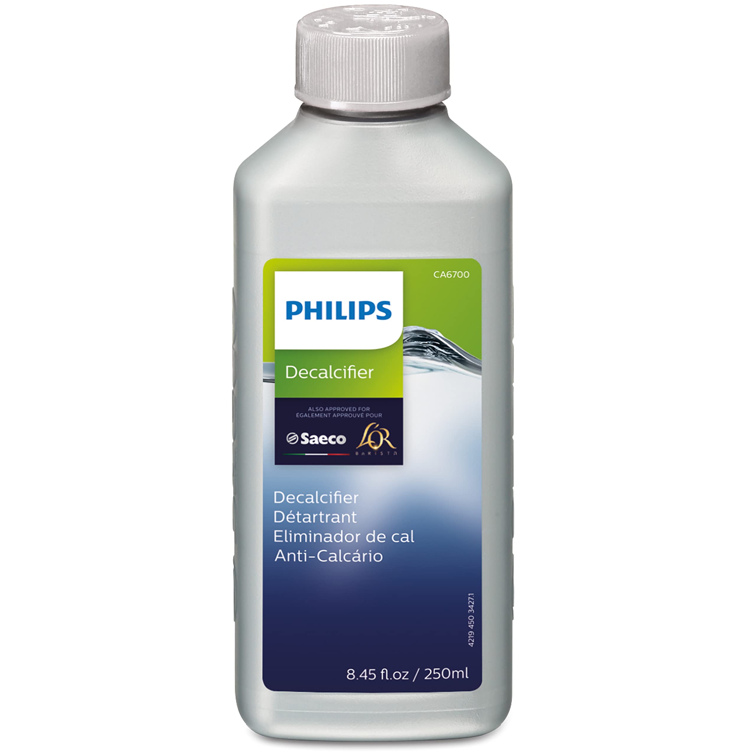 Philips Original Espresso Machine Descaler (CA6700/47) - 250ml Bottle for Coffee Maker Maintenance | Extends Appliance Lifespan | Perfect for Home & Professional Use in Kitchens & Coffee Shops