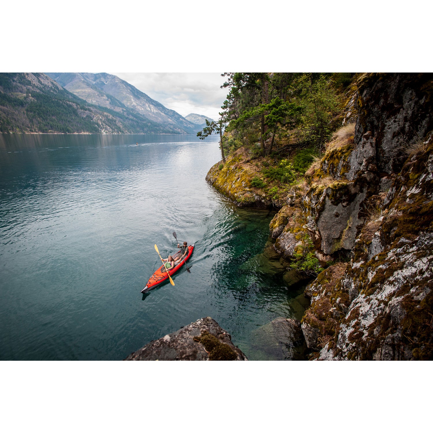 AdvancedFrame Convertible Inflatable Kayak - Lightweight & Portable for Outdoor Adventures | Perfect for Camping, Fishing & River Exploration (Closeout)