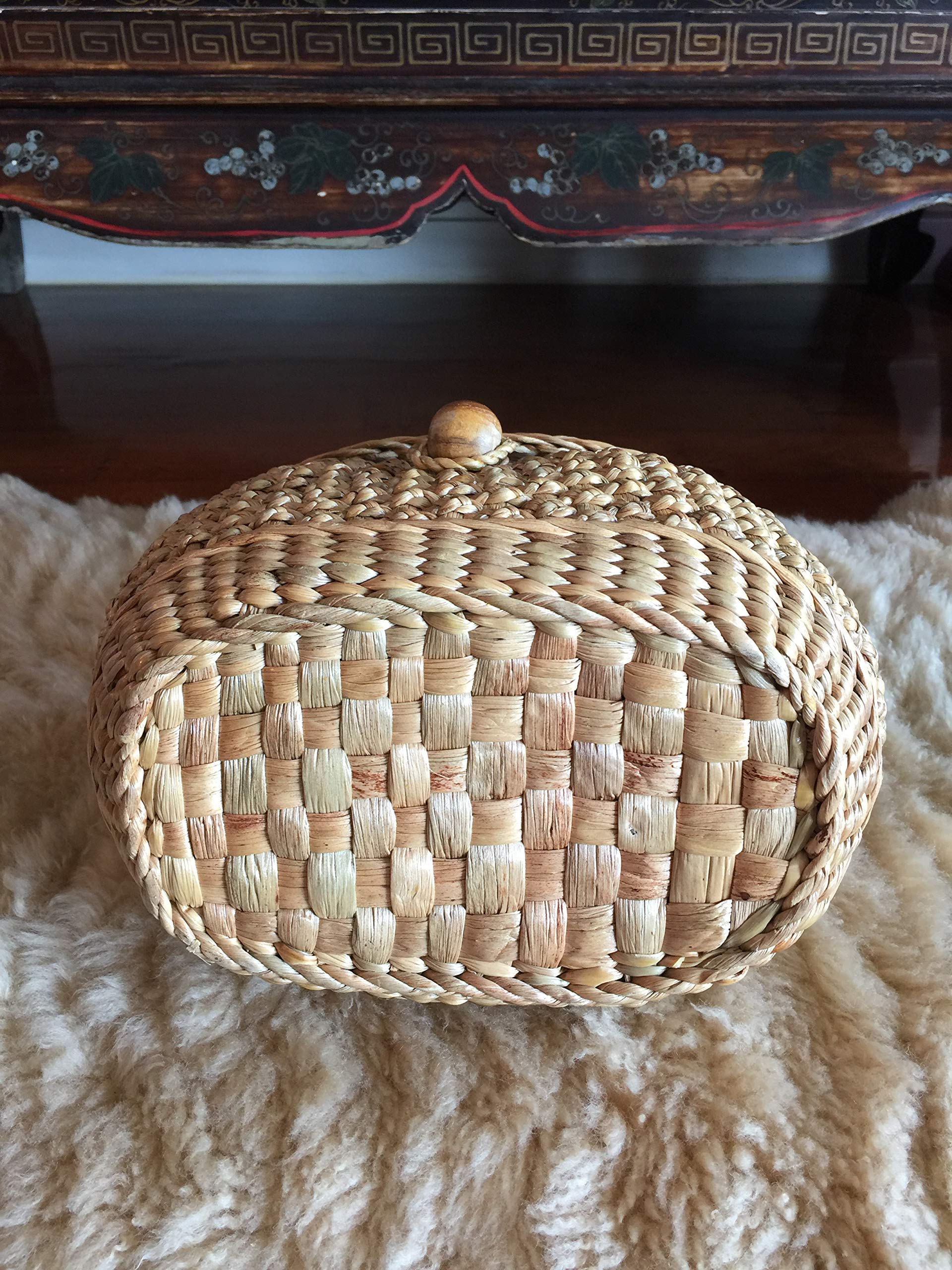 Handwoven Straw Purse for Women - Natural Eco-Friendly Mini Tote & Bucket Bag - Beach Bag, Summer Fashion Accessory, Picnic & Shopping Companion