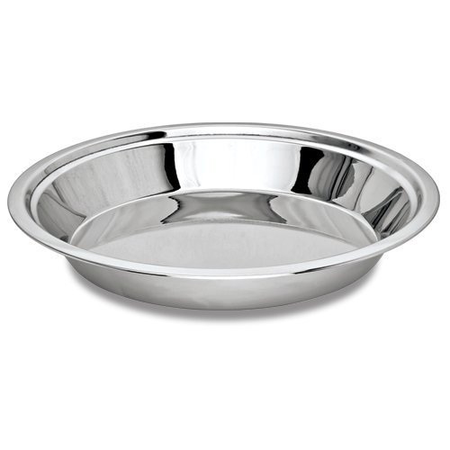 Premium 14 Inch Stainless Steel Indian Paratha Roti Dough Maker - Heavy Duty Pie Pan for Perfect Flatbreads & Pastries | Ideal for Home Baking, Restaurant Use & Traditional Indian Cooking