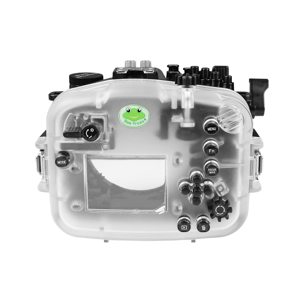 Seafrogs 40M/130FT Underwater Camera Housing Case for Sony FX30 with 6 Glass Flat Long Port - Compatible with FE 24-70mm F2.8 GM II Lens - Perfect for Scuba Diving, Snorkeling & Underwater Photography