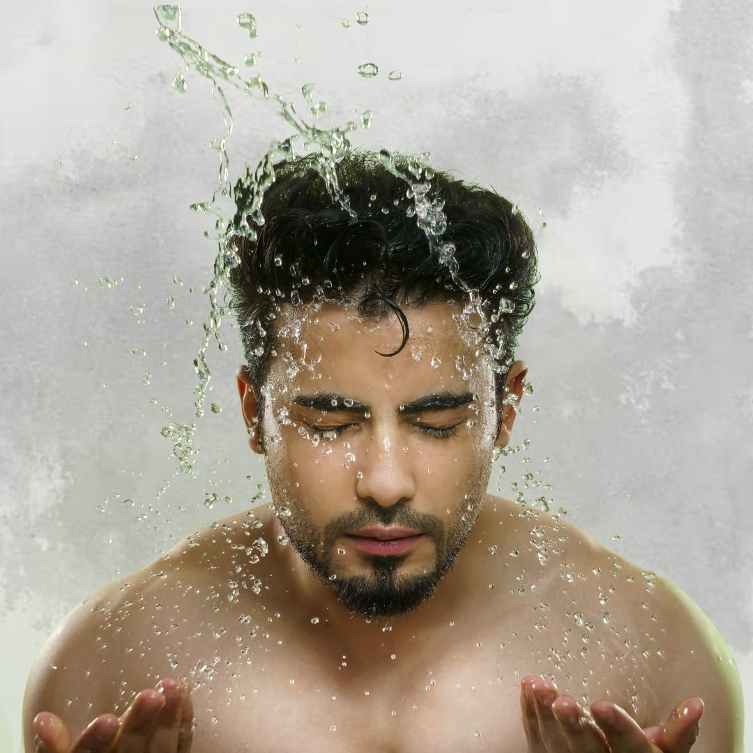 Nimbarka Icy Cool Charcoal Shower Gel for Men - Refreshing Face & Body Wash with Cooling Effect, 250ml (Pack of 1) | Perfect for Post-Workout, Gym & Hot Summer Days