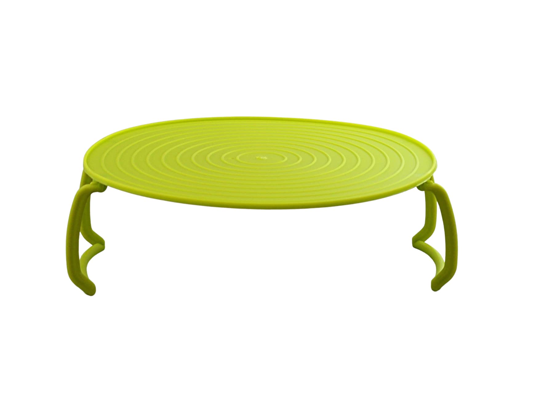 4-in-1 Microwave Tray Stand Rack with Splatter Guard - Stackable Multi-Purpose Organizer for Food, Dishes & Storage (Green) - Perfect for Small Kitchens, Dorm Rooms & Office Break Areas