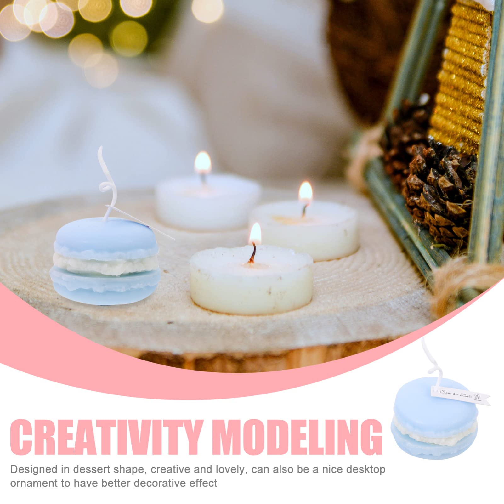 2pcs Scented Mini Candles for Home Decor & Gifts - Birthday, Terrarium, Cereal Candle Wax