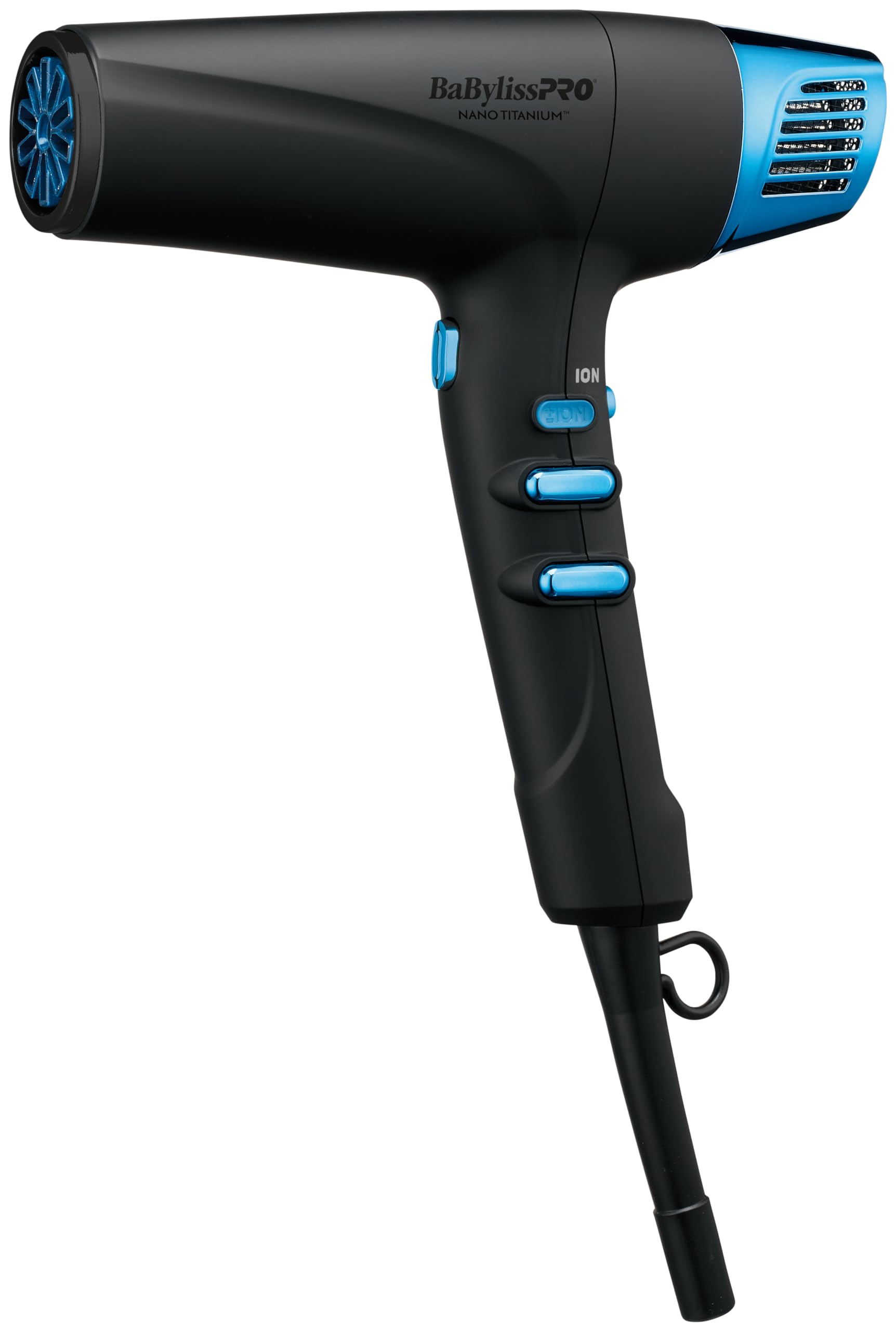 BabylissPRO Nano Titanium Hair Dryer - 1875W Professional Blow Dryer with Ionic Technology for Faster Drying & Less Frizz | Lightweight Salon Hair Dryer for Smooth, Shiny Hair at Home or Salon