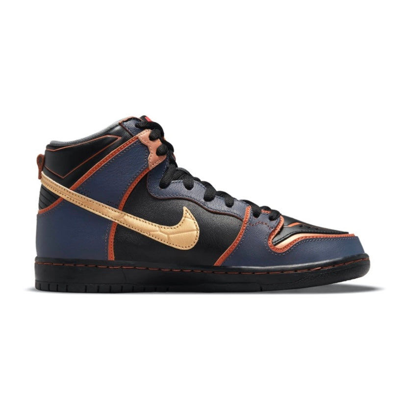 SB Dunk High Gundam 02 Banshee Black Gold Sneakers 2021 - Limited Edition Anime-Inspired Basketball Shoes for Collectors & Streetwear Fashion