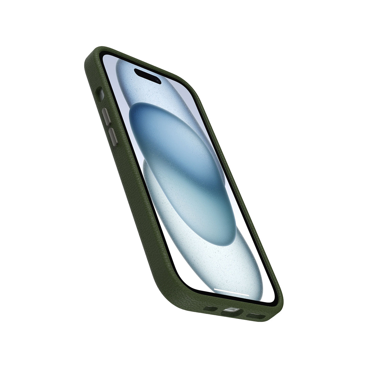 OtterBox Symmetry Cactus Leather Phone Case for iPhone 15/14/13 - Eco-Friendly Green Protective Cover | Perfect for Everyday Use, Travel & Outdoor Activities