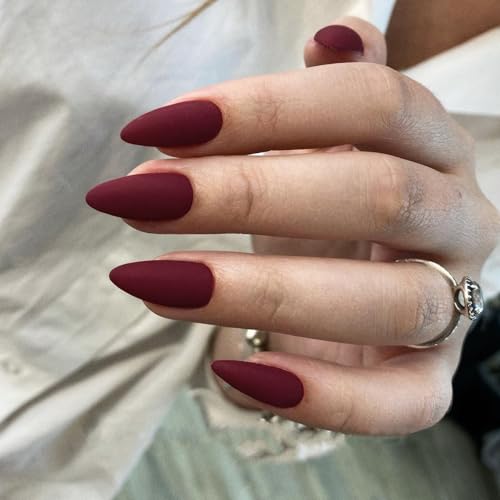 burgundy solid matte