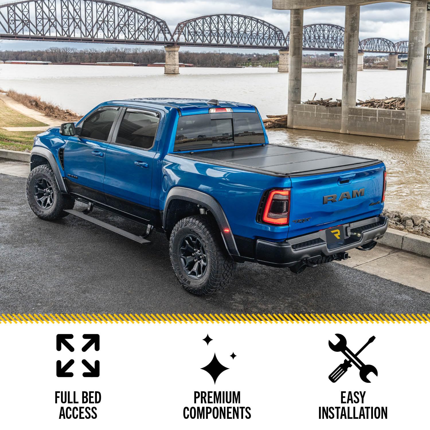 UnderCover Ultra Flex Hard Folding Truck Bed Tonneau Cover | UX12024 | Matte Black | Fits 2020-2023 Chevy Silverado & GMC Sierra 2500/3500HD 6'10