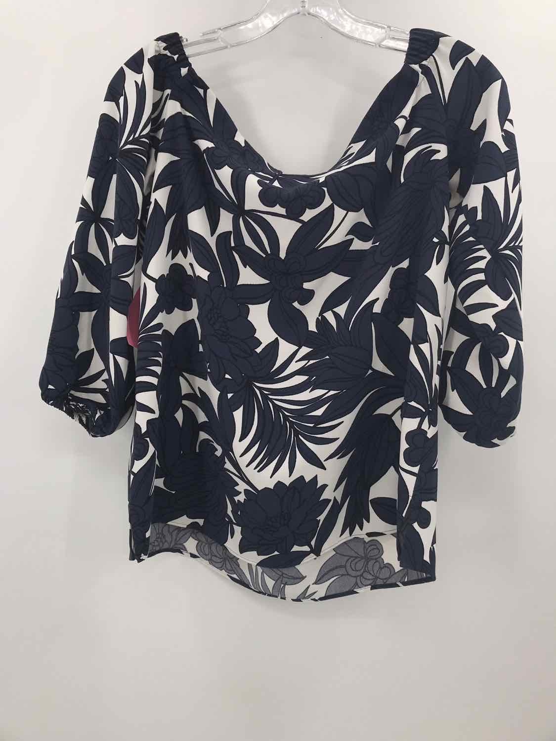 Pre-Owned Ann Taylor Navy Blue Blouse Size Small - Perfect for Work, Office & Casual Wear