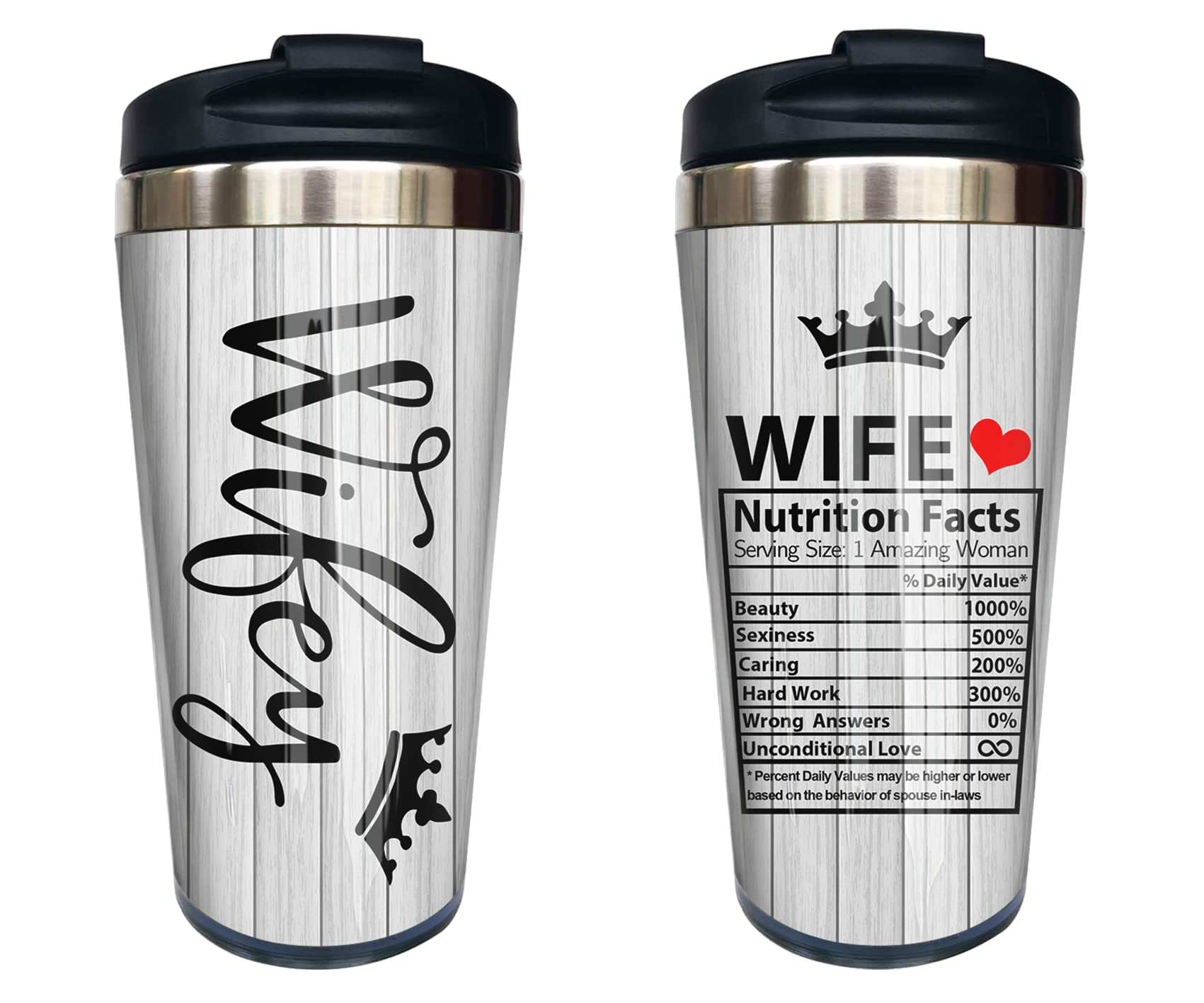 I Love You Tumbler - Romantic Gift for Wife - Anniversary & Birthday Present for Her - Perfect for Coffee & Tea Lovers