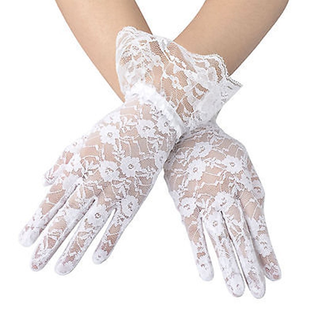 DreamHigh Elegant Lace Gloves for Women - Vintage Style Hand Accessories for Weddings, Parties & Formal Events