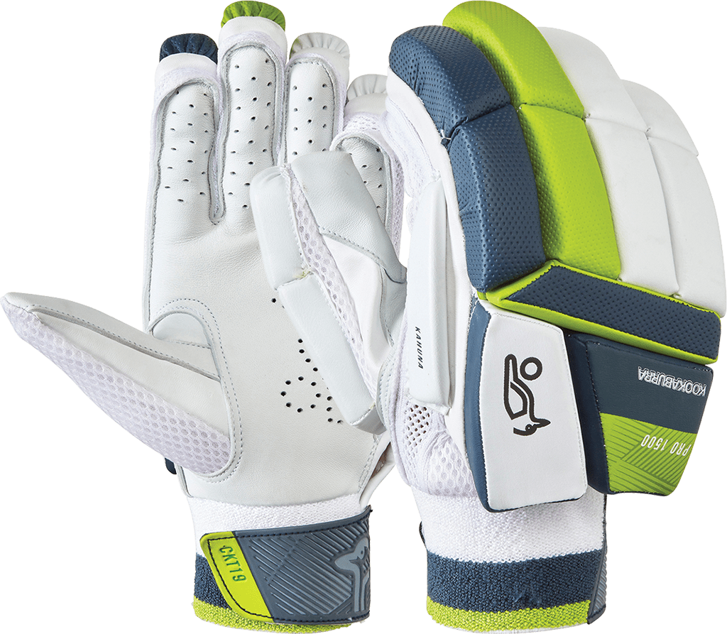 Kookaburra Kahuna Pro 2000 Cricket Batting Gloves - Right Hand (RH) - Premium Leather Protection for Cricket Players - Perfect for Practice & Competitive Matches
