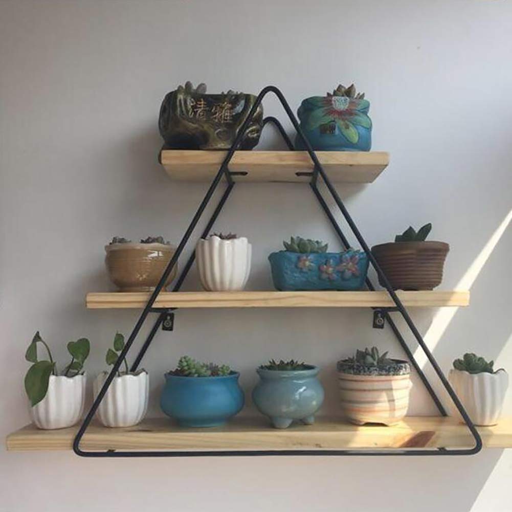 3-Tier Wall Mounted Floating Shelves - Scandinavian Industrial Style Storage & Display Rack (32kg Capacity) - Perfect for Bathroom Organization, Living Room Decor, Bedroom Storage & Kitchen/Office Display
