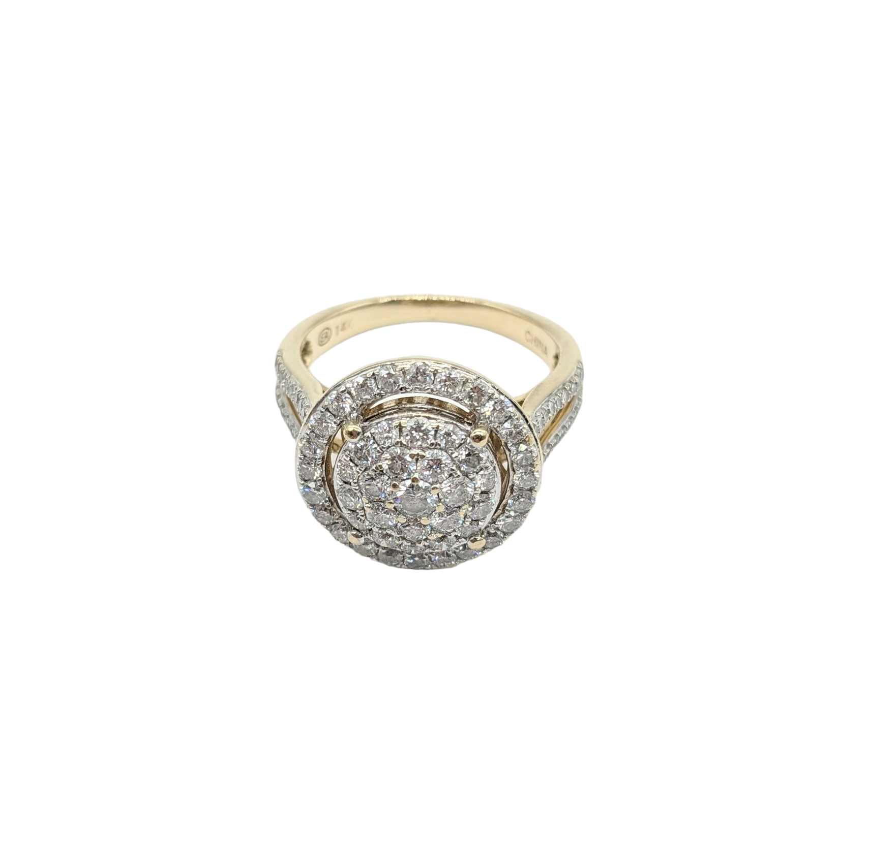 1.5 Carat Diamond Cluster Ring with Diamond Halo - Elegant Wedding & Engagement Ring for Women - Perfect for Anniversaries, Proposals & Special Occasions