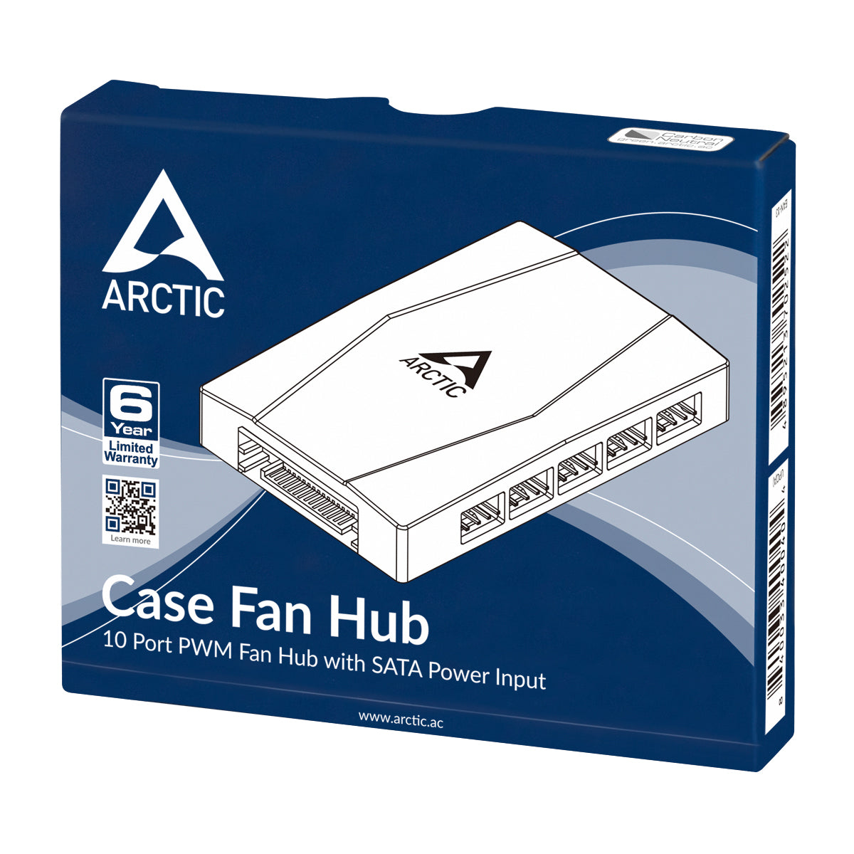 Arctic 10 Port PWM Fan Hub - High Speed PC Cooling Fan Controller for Gaming PC, Workstation, and Server - Perfect for Cable Management and Silent Operation