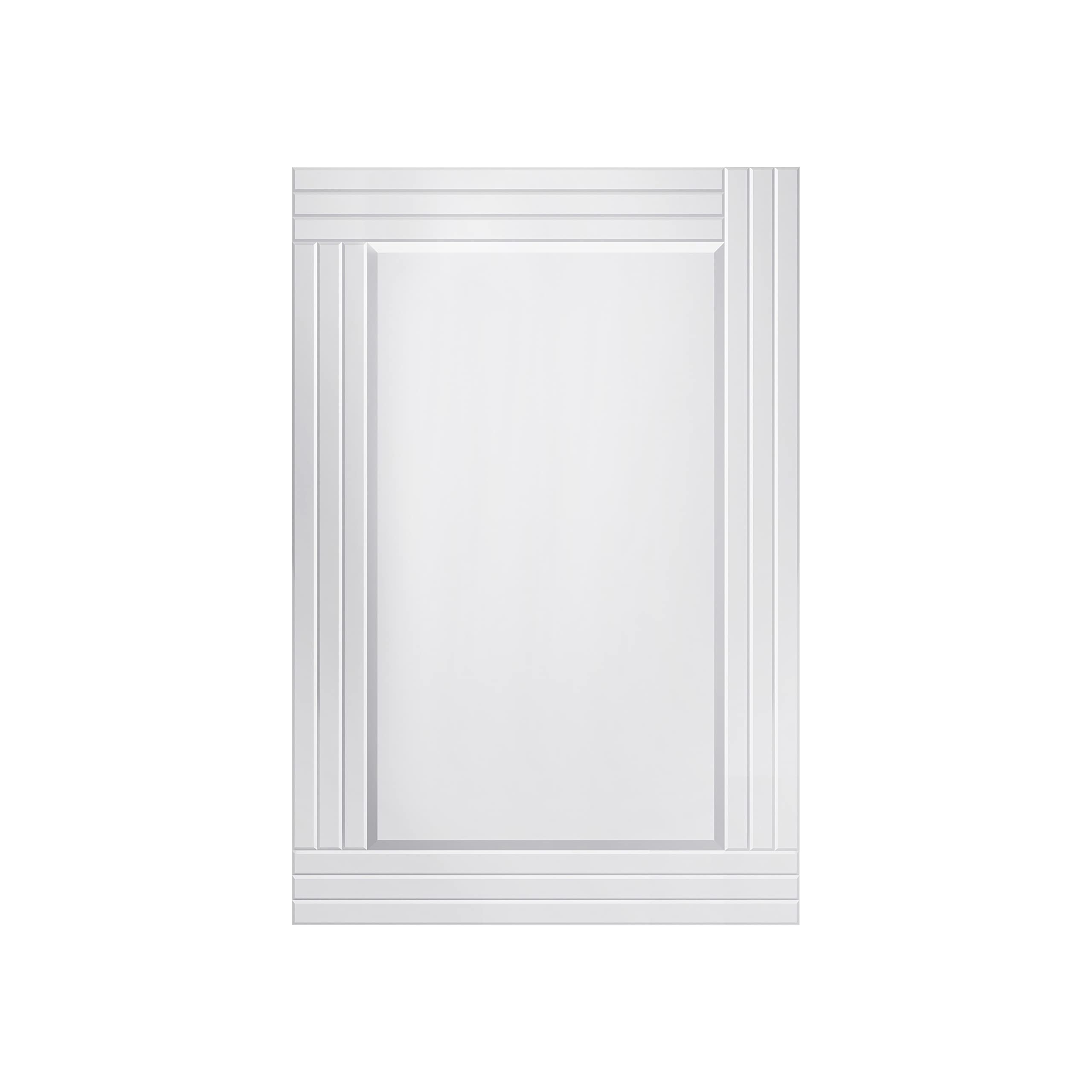 24x36 Inch Fargo Frameless Rectangular Wall Mirror - Large Bathroom Vanity Mirror, Full-Length Floor Mirror for Bedroom, Living Room, and Entryway Decor