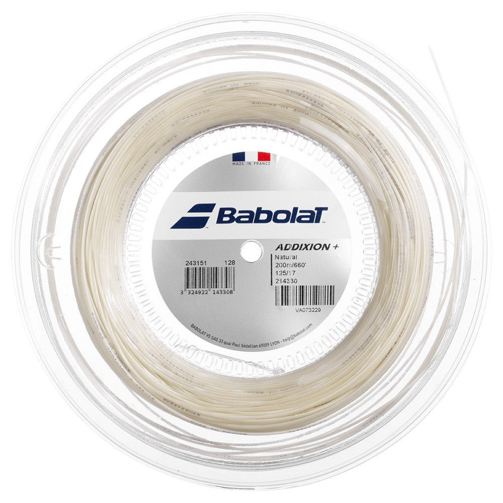 Babolat AddiXion+ Tennis String Reel - Premium Performance for Tennis Rackets | Perfect for Competitive Play & Stringing at Home