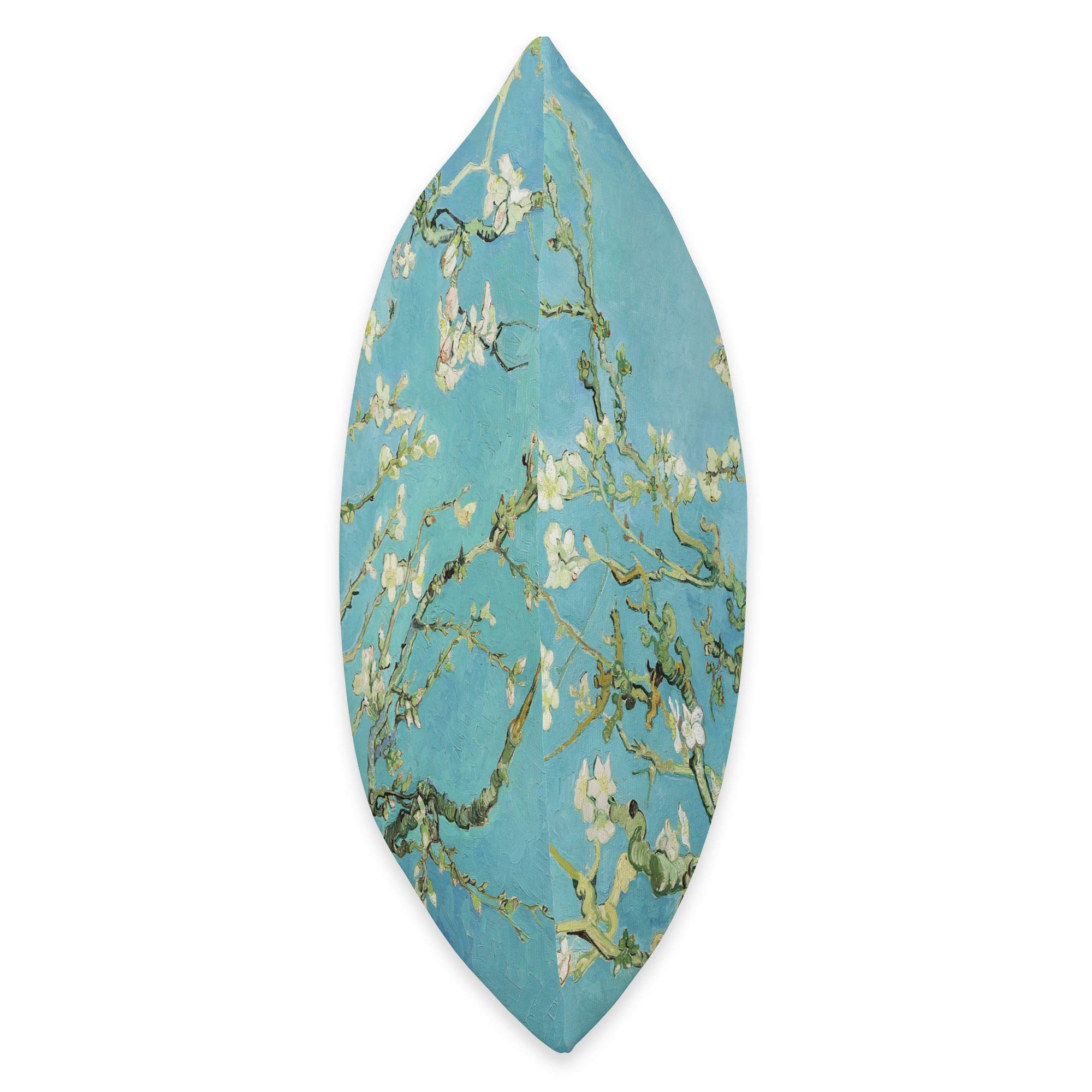 Vincent Van Gogh White Blossoms Sky Blue Decorative Throw Pillow - Perfect for Living Room Sofa, Bedroom Decor & Home Accent