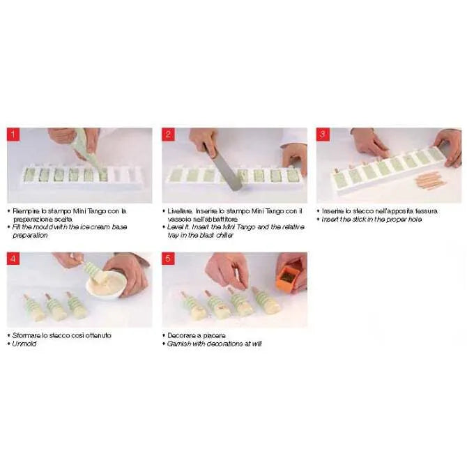 Mini Tango Ice Cream Pop Mold - 16 Shapes for Homemade Ice Cream Pops, DIY Frozen Treats, Summer Desserts & Party Snacks