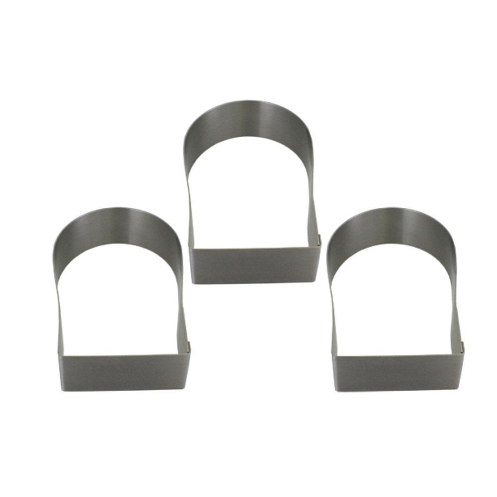 2 3/8 Inch (60mm) Professional High Etrier Mousse & Entremet Rings - Perfect for Baking French Pastries, Desserts, and Cake Decorating