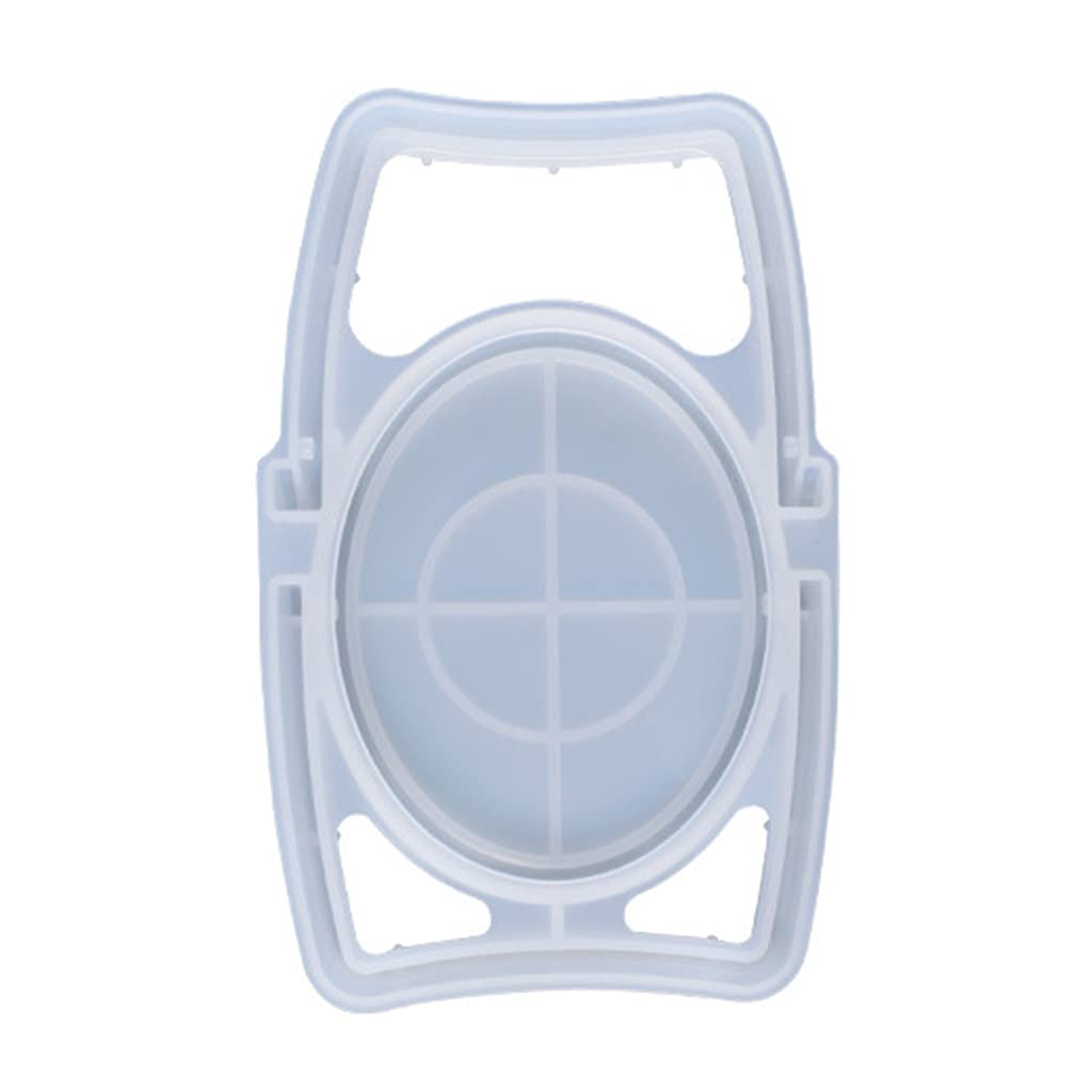 Epoxy Resin Mold for Oval Makeup Mirror - DIY Vanity Mirror Silicone Casting Mould for Home Decor, Bathroom & Beauty Station Accessories