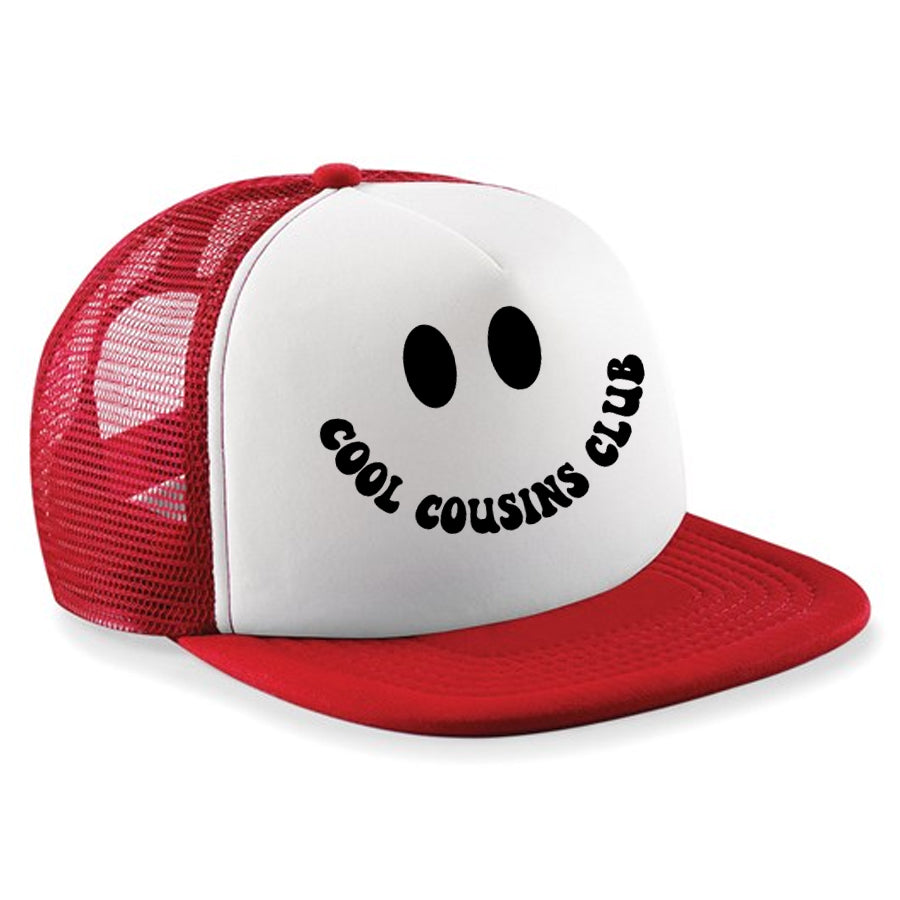 Cool Cousins Crew Smile Trucker Hat - Stylish Adjustable Baseball Cap for Men & Women - Perfect for Outdoor Activities, Sports & Casual Wear
