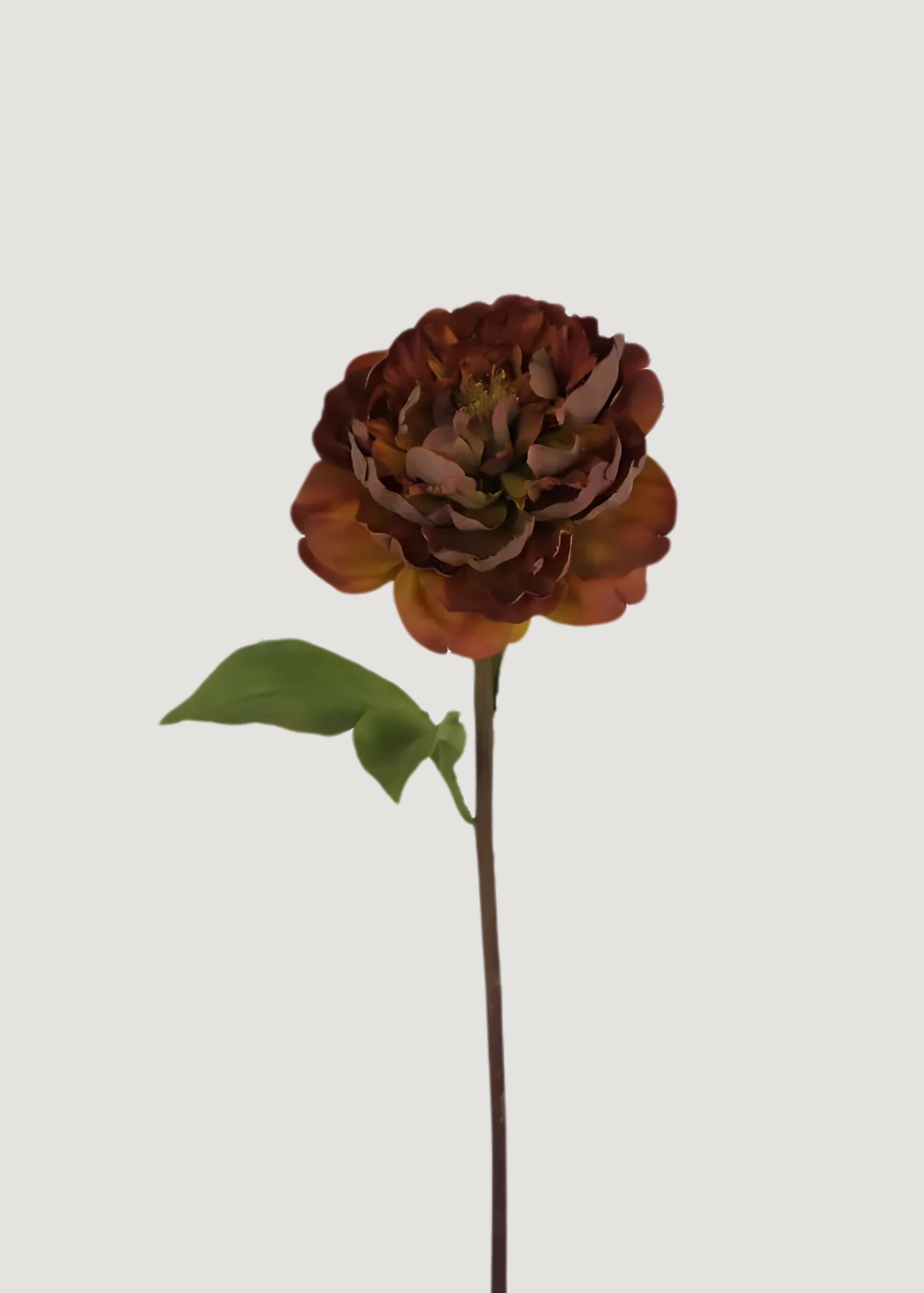 Artificial Peony Flowers in Fall Rust Hue - 32 Stems Realistic Silk Peony Bouquet for Home Decor, Wedding Centerpieces & Seasonal Floral Arrangements