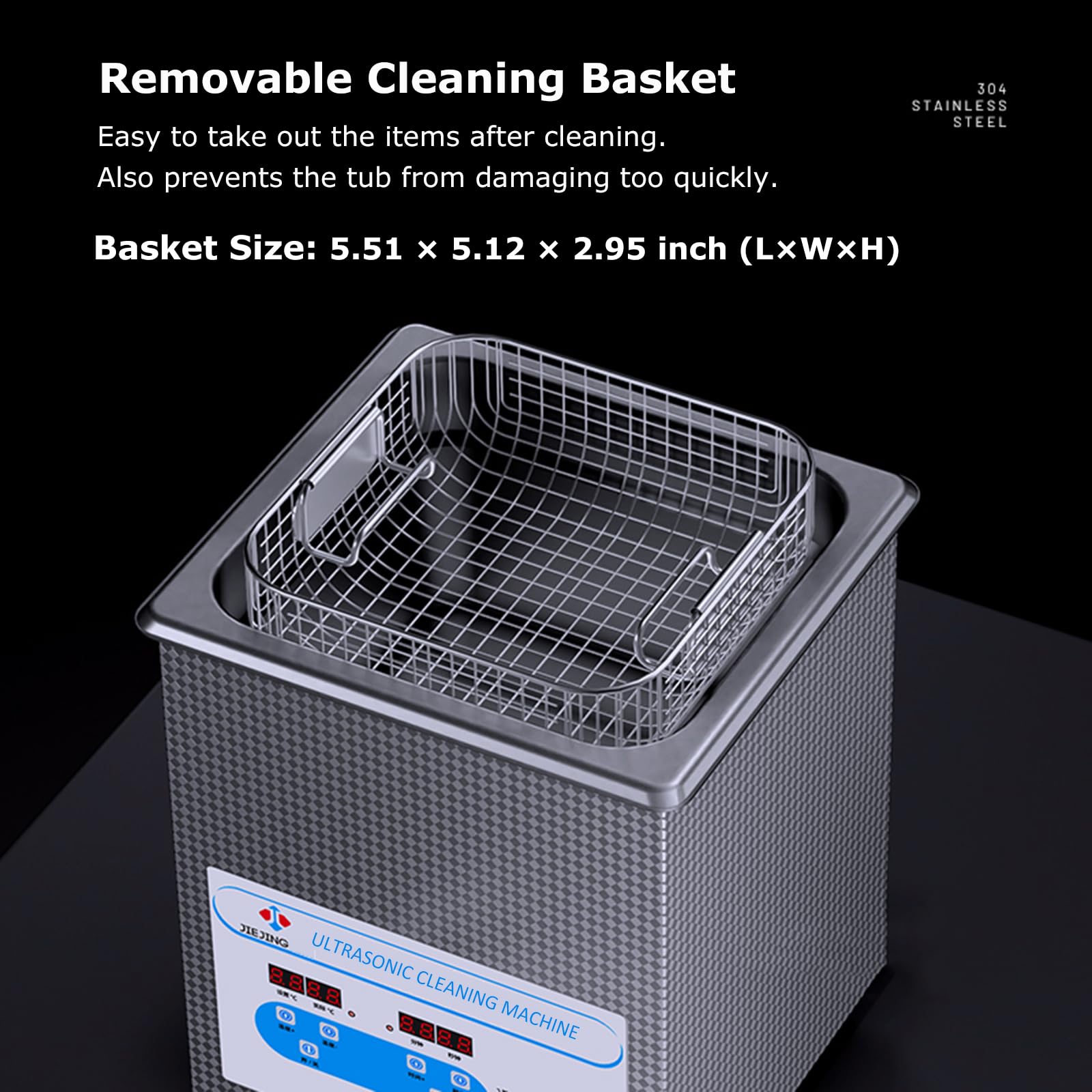 2L Sonic Jewelry Cleaner Machine - Digital Control Ultrasonic Cleaner with Timer & Heater for Jewelry, Glasses, Watches - Perfect for Home, Salon, and Jewelry Store Cleaning