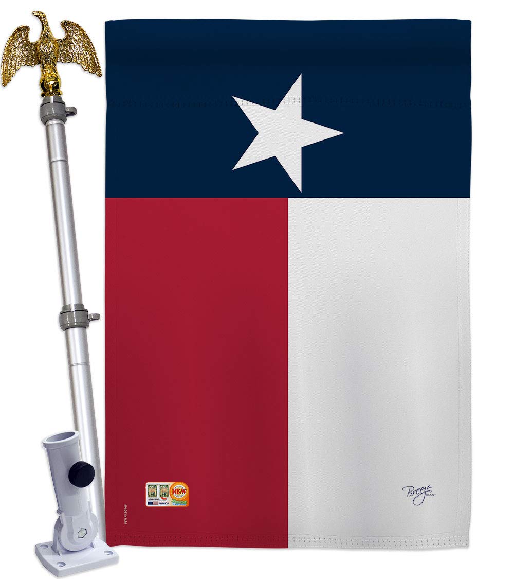 Texas Americana House Flag Set 28x40