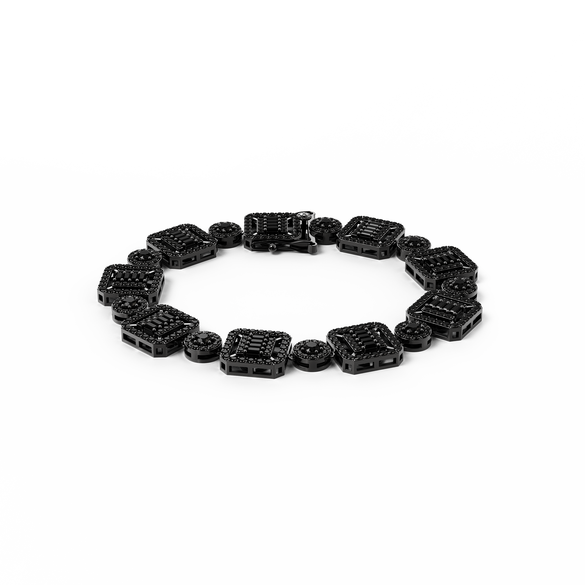 Halo Black Bracelet for Women - Elegant & Stylish Jewelry Gift for Her - Perfect for Parties, Weddings & Everyday Wear