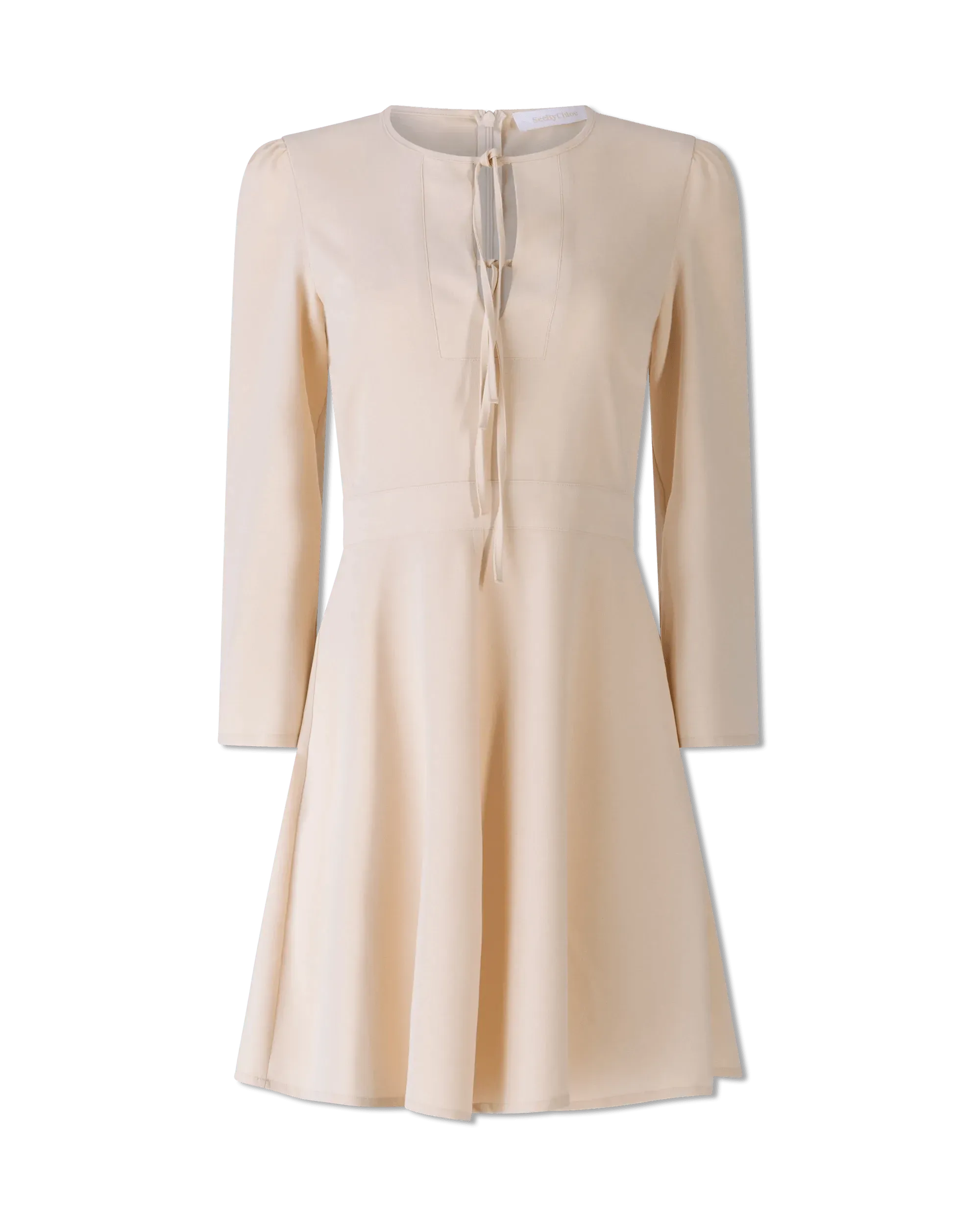 Elegant Bow Neck Crepe Dress for Women - Flowy Party & Wedding Guest Outfit - Perfect for Cocktail Dresses, Evening Events & Special Occasions