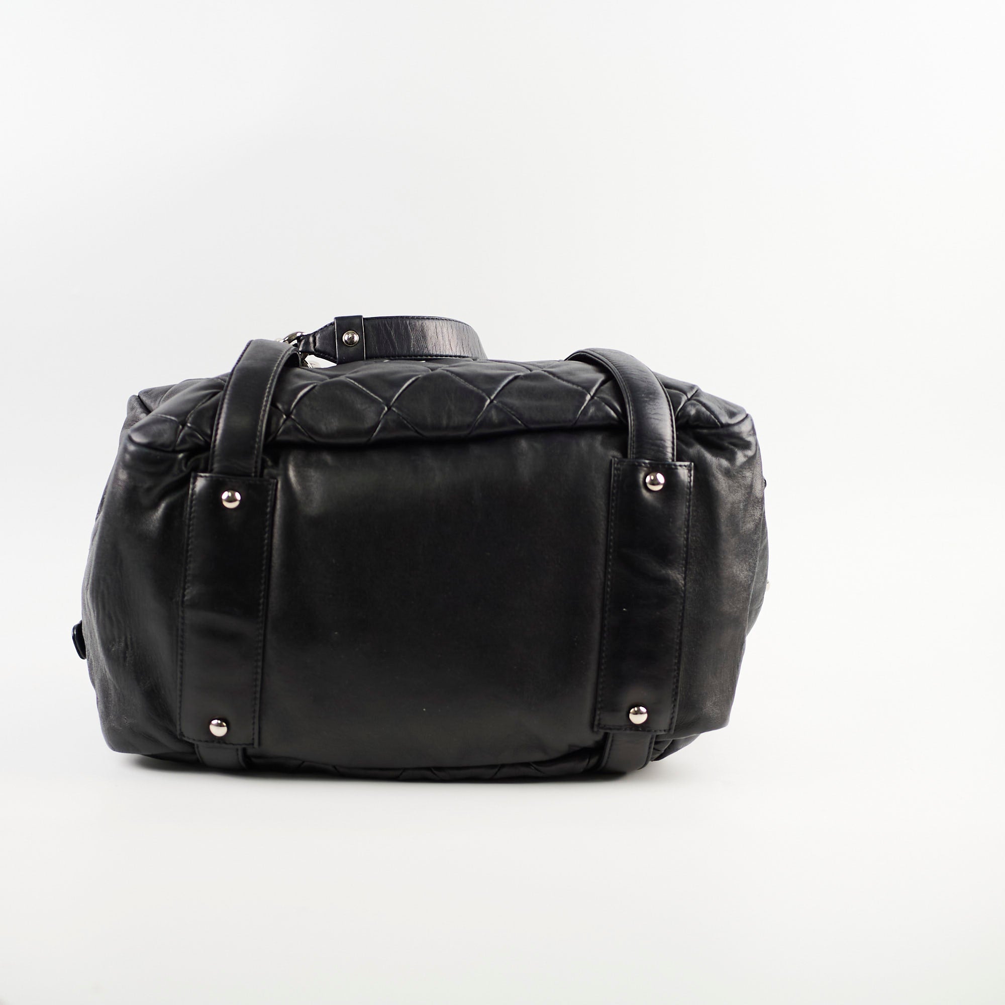 Chanel Bowling Black Lambskin Shoulder Bag Series 12 - Luxury Leather Handbag for Women, Perfect for Parties, Dating & Everyday Use