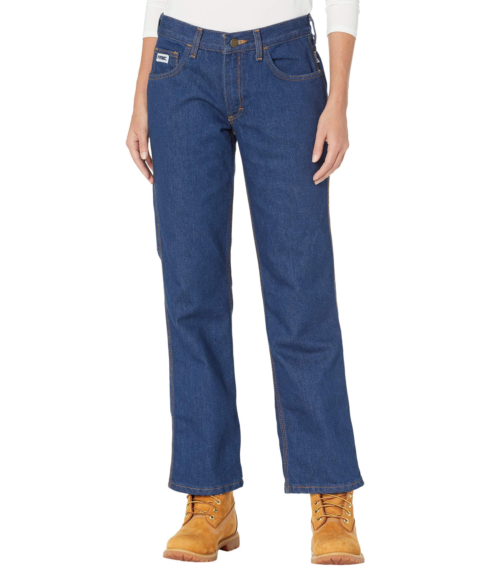 Tyndale Women's Relaxed Fit FR Denim Jeans - Flame Resistant Work Pants for Electricians & Industrial Safety | Comfortable & Durable for Hazardous Work Environments