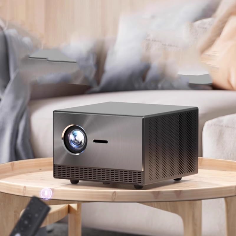 VVHUDA HD Smart Projector for Home Theater, Living Room, Meetings & Teaching - High Brightness, Auto Focus, Portable Design - Perfect for Movies, Presentations & Gaming (Includes Free Gift)
