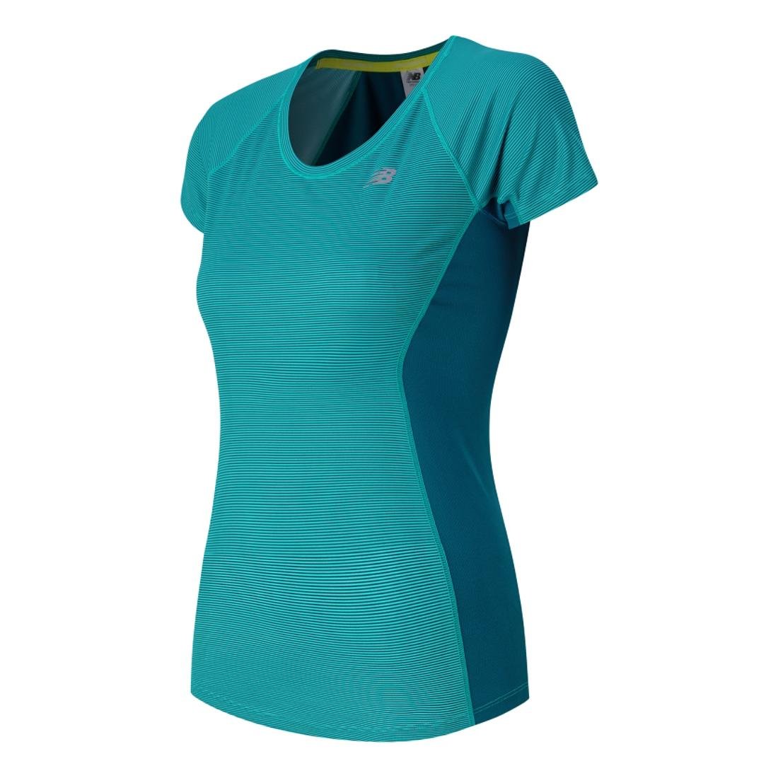 New Balance Women's NB Ice Short Sleeve T-Shirt - Lightweight Moisture-Wicking Activewear for Running, Gym & Everyday Wear