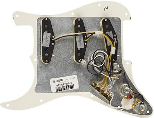Fender Texas Special Prewired Stratocaster Pickguard - 3-Ply White Pickguard for Electric Guitar | Perfect for Blues, Rock & Vintage Tone Upgrades