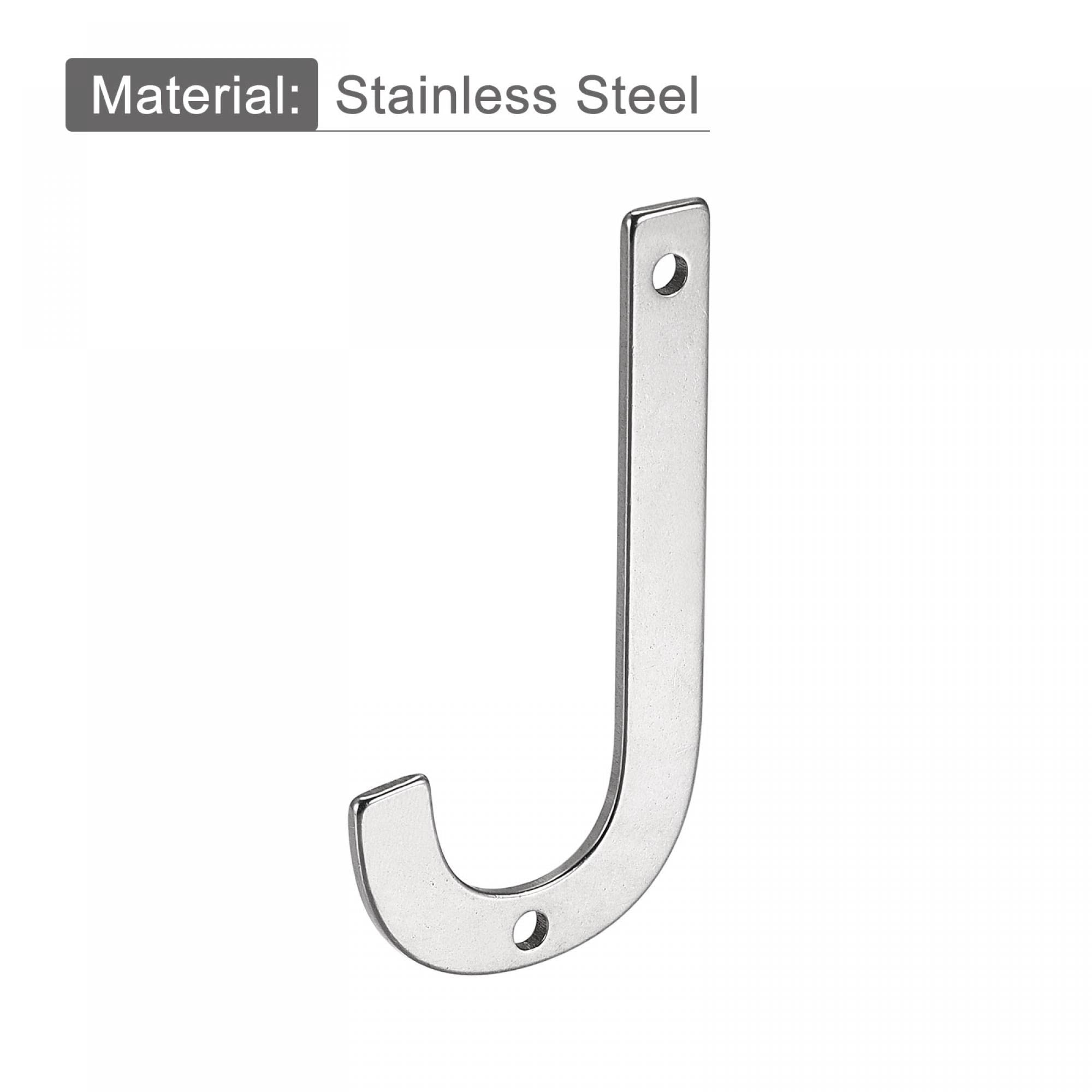 uxcell 3.94 Inch Stainless Steel Letter J - Polished Mailbox, Hotel & Door Address Sign for Home & Business (Perfect for Address Marking, House Numbering & Property Identification)