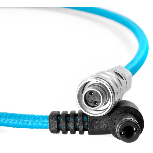 Kondor Blue DC Male 5.5 x 2.5mm Power Adapter Cable for Blackmagic BMPCC 6K/4K Camera - 14 Inch (Blue) - Perfect for On-the-Go Filmmaking & Professional Video Production