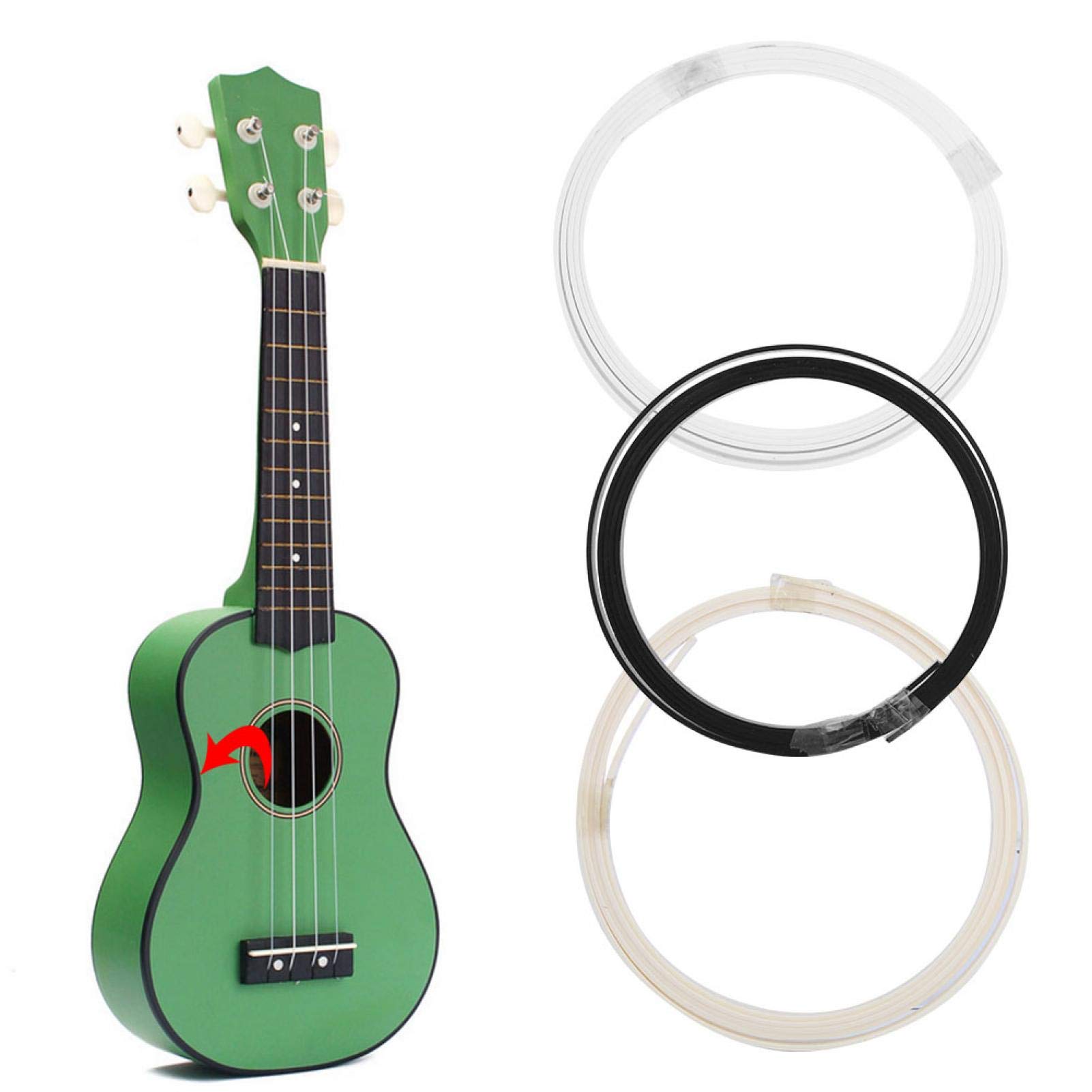 3 Pcs Guitar Edge Strip - Celluloid Guitar Binding & Purfling Strip for Acoustic & Electric Guitars - Decorative Instrument Accessories for DIY Repair & Customization - Perfect for Luthiers & Musicians