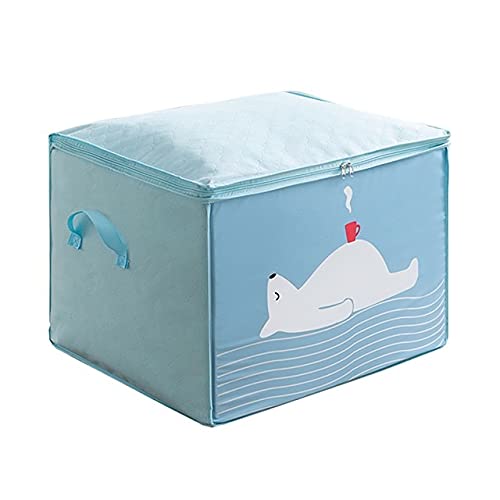 Foldable Storage Organizer Bag for Clothes, Blankets, Quilts, and Sweaters - Space-Saving Closet Organizer Box with Pouch - Perfect for Home, Travel, and Packaging (Made in China)