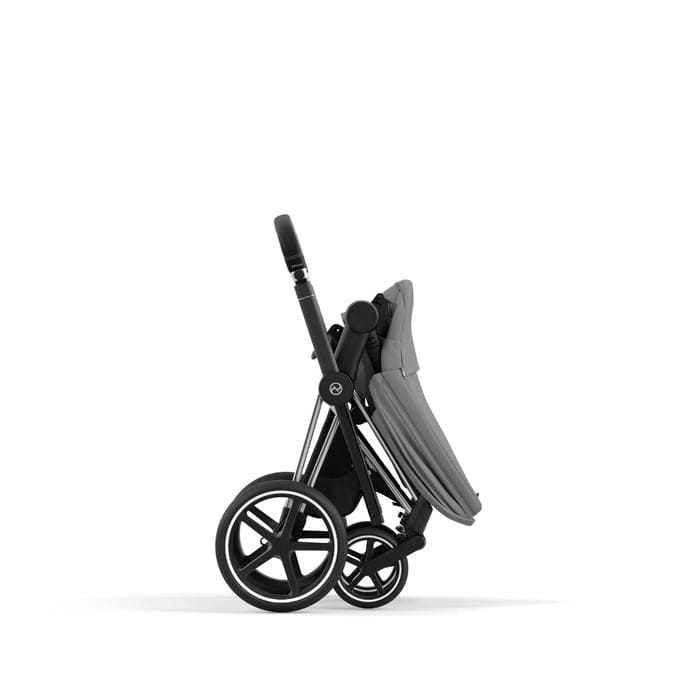 Cybex Priam 4 Complete Stroller - Chrome/Black Luxury Baby Stroller with All-Wheel Suspension | Perfect for Urban Walking, Travel & Everyday Use