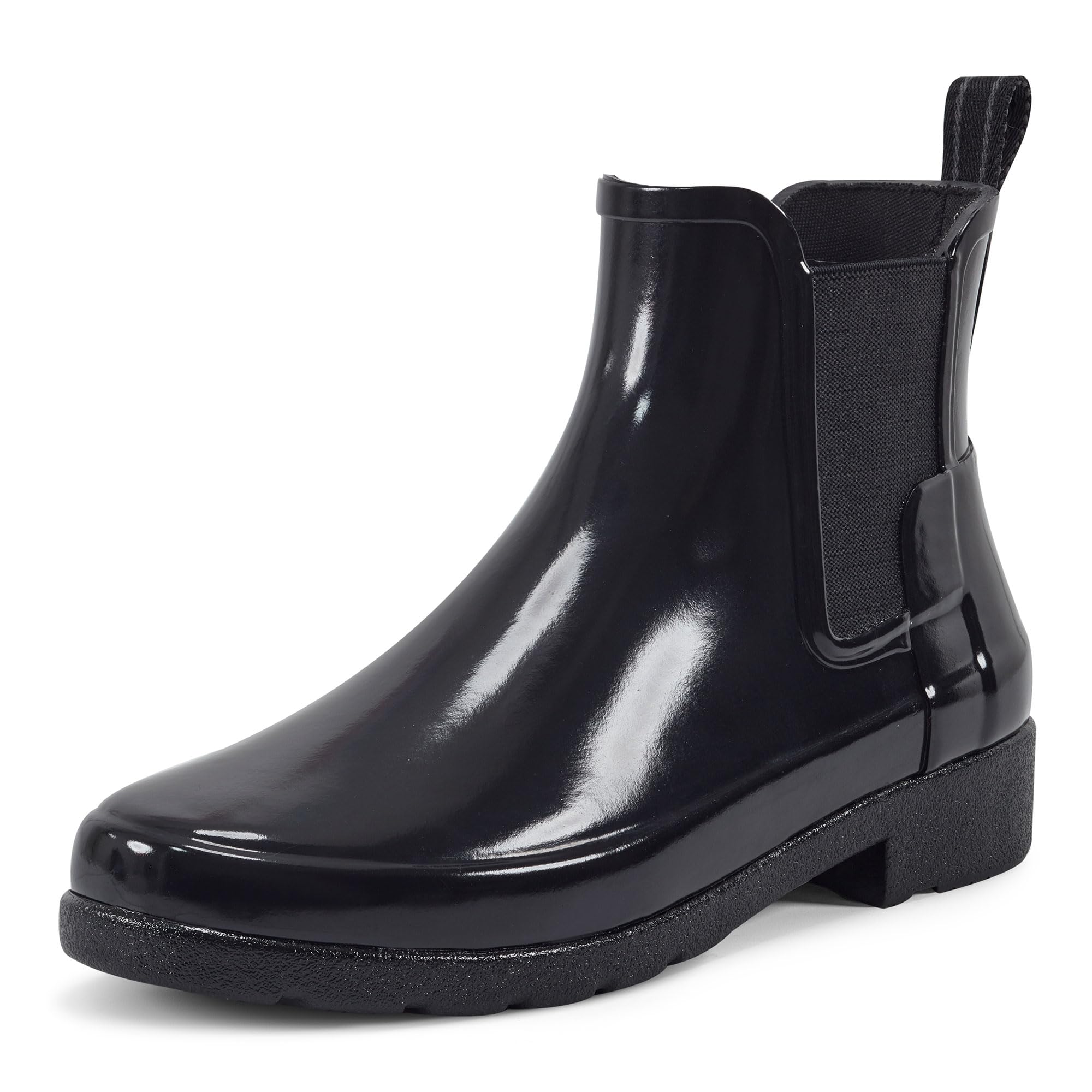 Hunter Women's Refined Chelsea Gloss Boot - Waterproof Ankle Booties for Fall & Winter | Stylish & Comfortable Shoes for Work, Travel & Casual Outfits