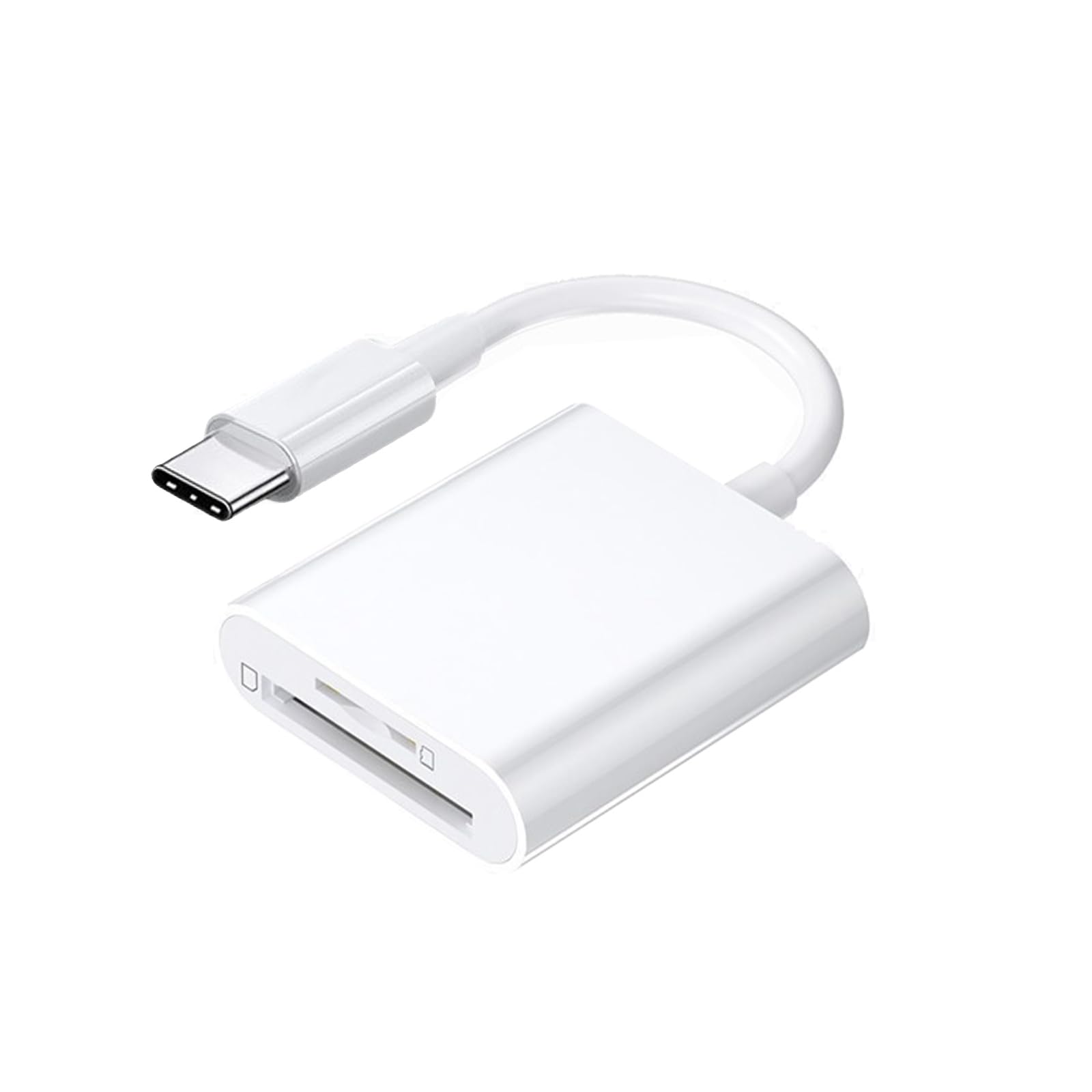 MLWSKERTY USB Type C Memory Card Reader Adapter - High-Speed USB C to SD/TF Card Reader for Laptops, Phones & Tablets - Perfect for Photo Transfer, Data Backup & File Management